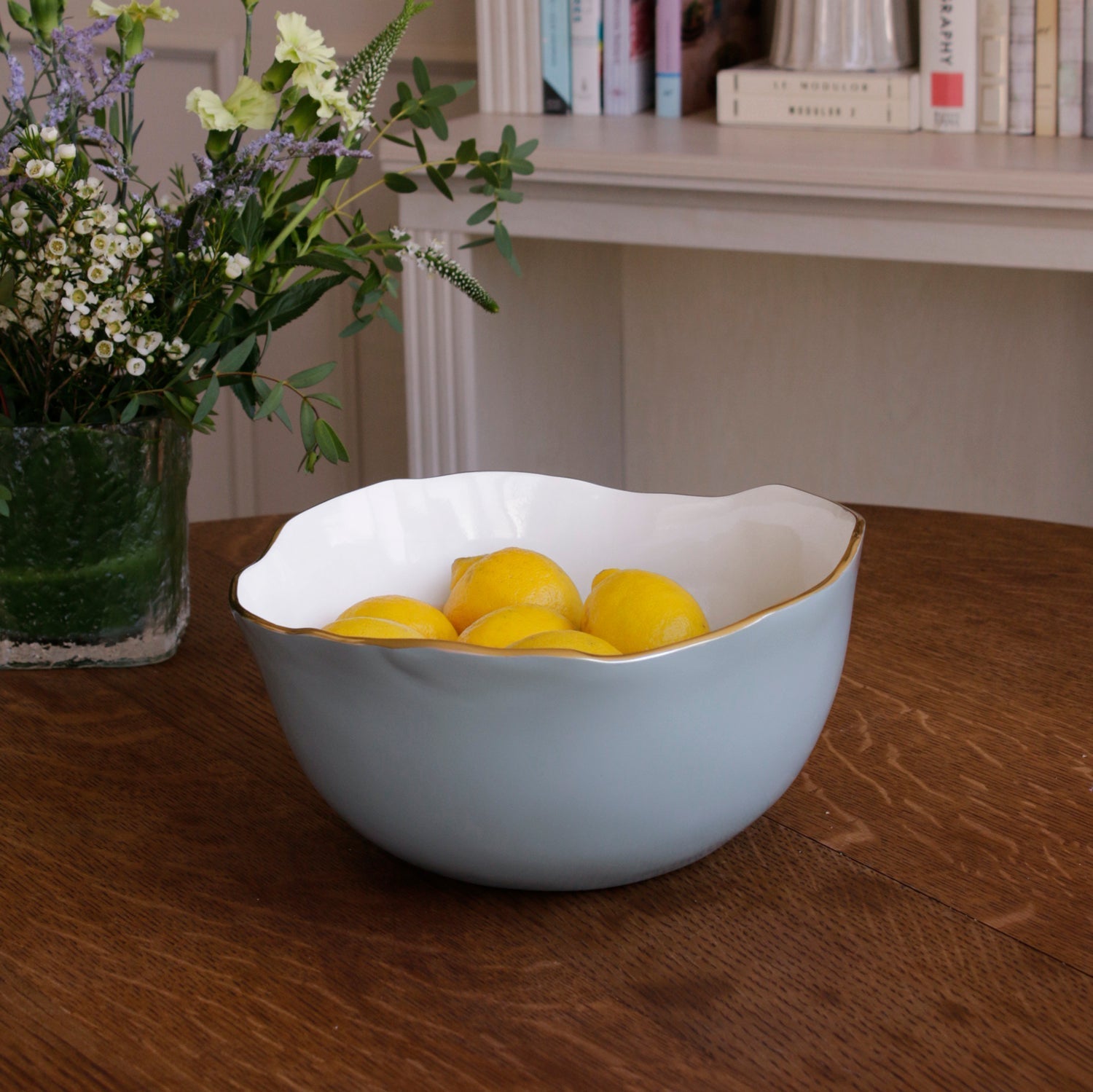 Beatriz Ball Servware Beatriz Ball ENCANTO Osaka Large Bowl Slate & White