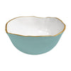 Beatriz Ball Serveware Beatriz Ball ENCANTO Osaka Large Bowl (Turquoise and White)