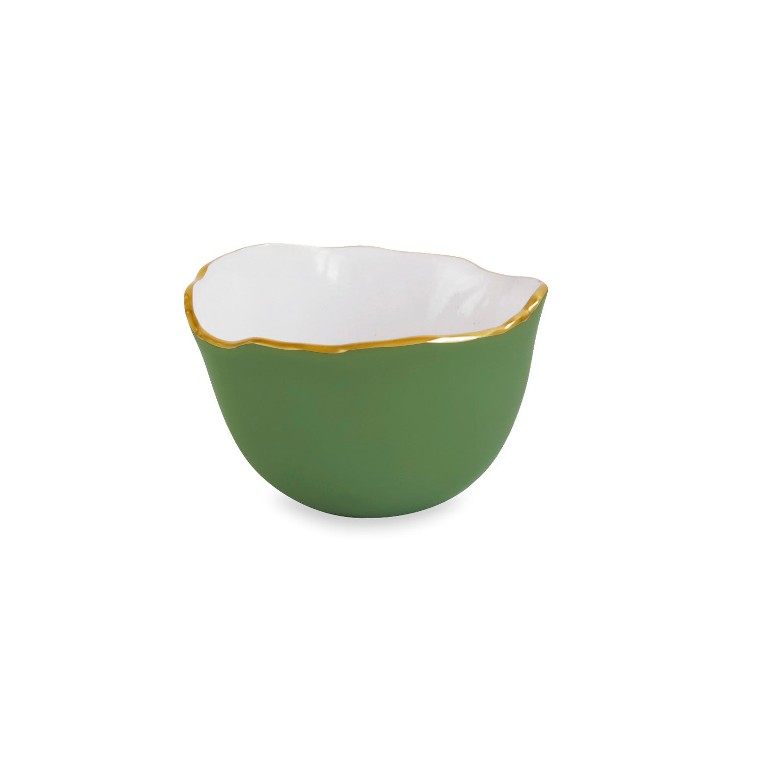 Beatriz Ball Servware Beatriz Ball Encanto Osaka Small Bowl (Leaf Green and White)