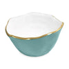 Beatriz Ball Serveware Beatriz Ball ENCANTO Osaka Small Bowl (Turquoise and White)