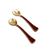 Beatriz Ball Giftware Beatriz Ball ENCANTO Soho Salad Servers (Bordeaux and Gold)
