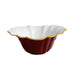 Beatriz Ball Giftware Beatriz Ball ENCANTO Tuscany Medium Bowl (Bordeaux and White)