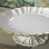 Beatriz Ball Giftware Beatriz Ball ENCANTO Tuscany Pedestal Cake Plate (Cream and White)