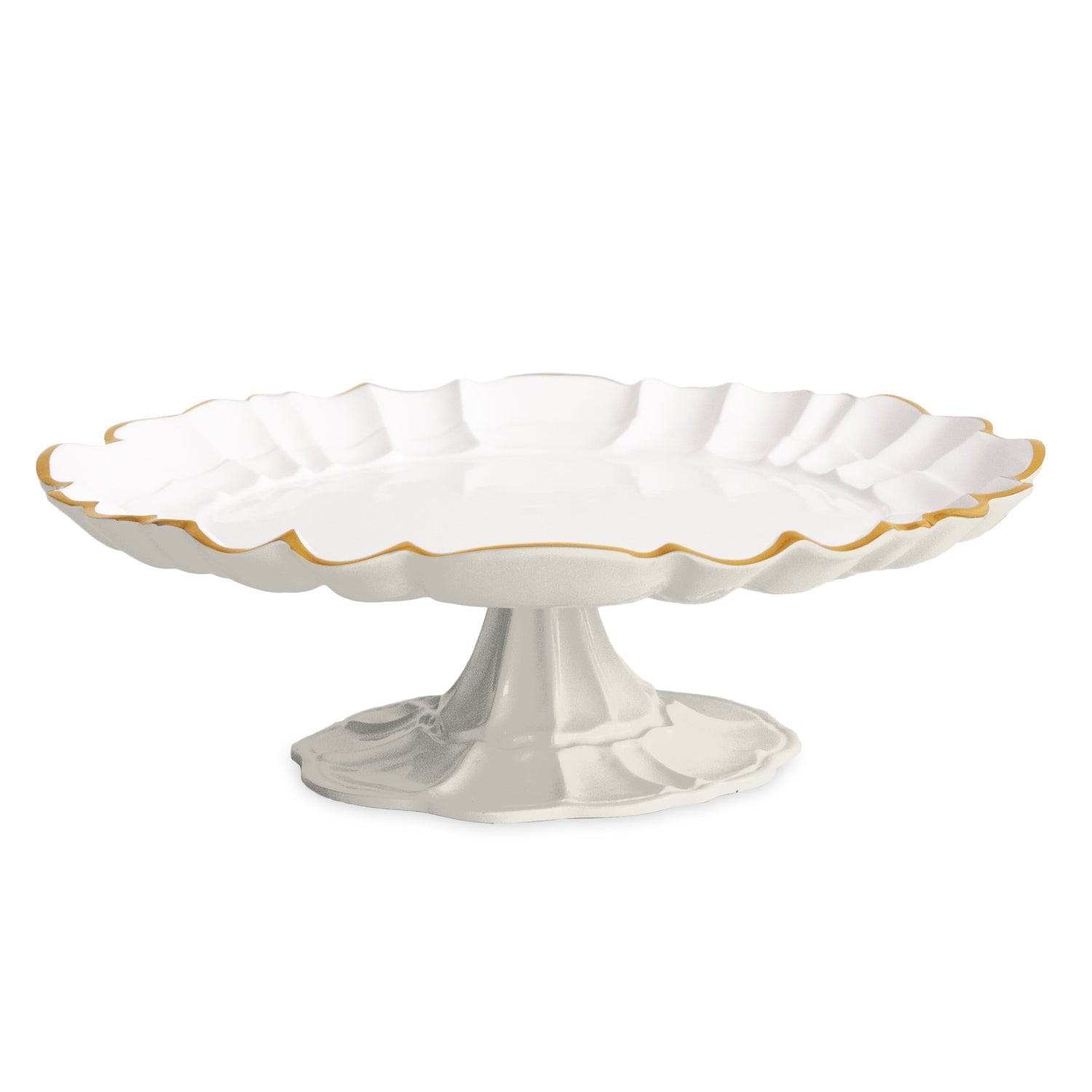 Beatriz Ball Giftware Beatriz Ball ENCANTO Tuscany Pedestal Cake Plate (Cream and White)