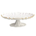 Beatriz Ball Giftware Beatriz Ball ENCANTO Tuscany Pedestal Cake Plate (Cream and White)