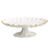 Beatriz Ball Giftware Beatriz Ball ENCANTO Tuscany Pedestal Cake Plate (Cream and White)