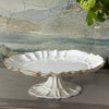 Beatriz Ball Giftware Beatriz Ball ENCANTO Tuscany Pedestal Cake Plate (Cream and White)