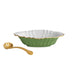 Beatriz Ball Serveware Beatriz Ball ENCANTO Tuscany Small Oval Bowl with Spoon (Leaf Green and White)