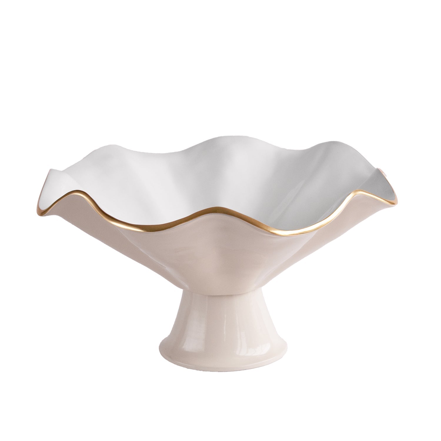 Beatriz Ball Serveware Beatriz Ball ENCANTO Vento Pedestal (Cream and White)