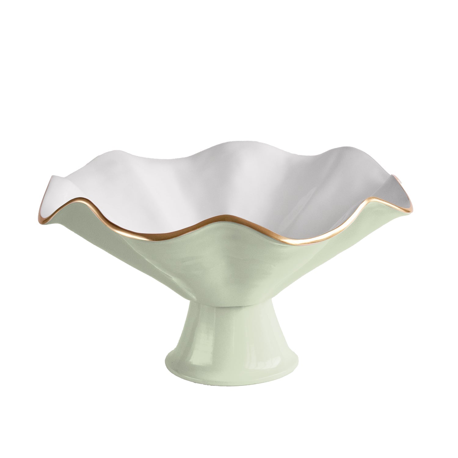 Beatriz Ball Serveware Beatriz Ball ENCANTO Vento Pedestal (Pistachio and White)