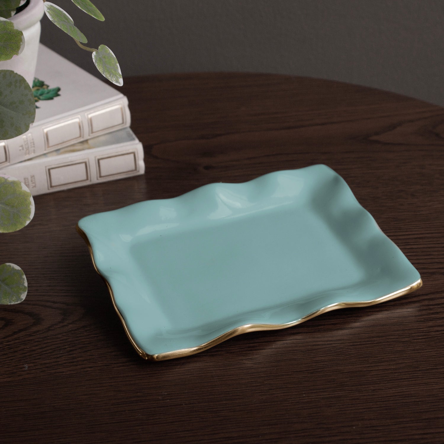 Beatriz Ball Serveware Beatriz Ball ENCANTO Vento Small Rectangular Tray (Turquoise)
