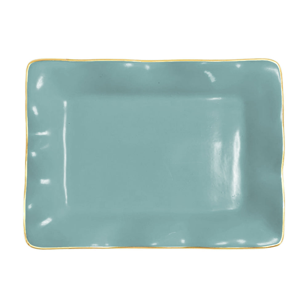 Beatriz Ball Serveware Beatriz Ball ENCANTO Vento Small Rectangular Tray (Turquoise)