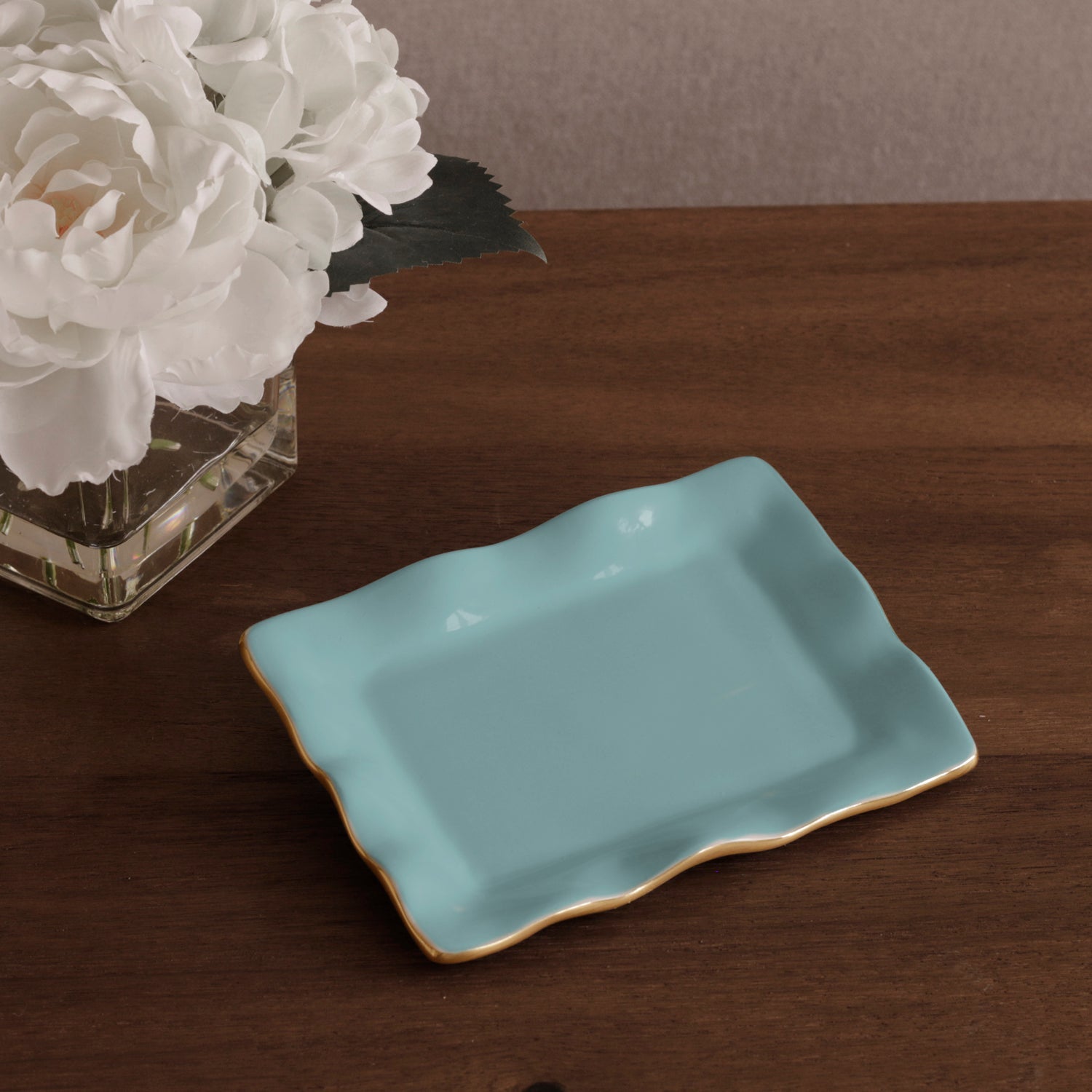 Beatriz Ball Serveware Beatriz Ball ENCANTO Vento Small Rectangular Tray (Turquoise)