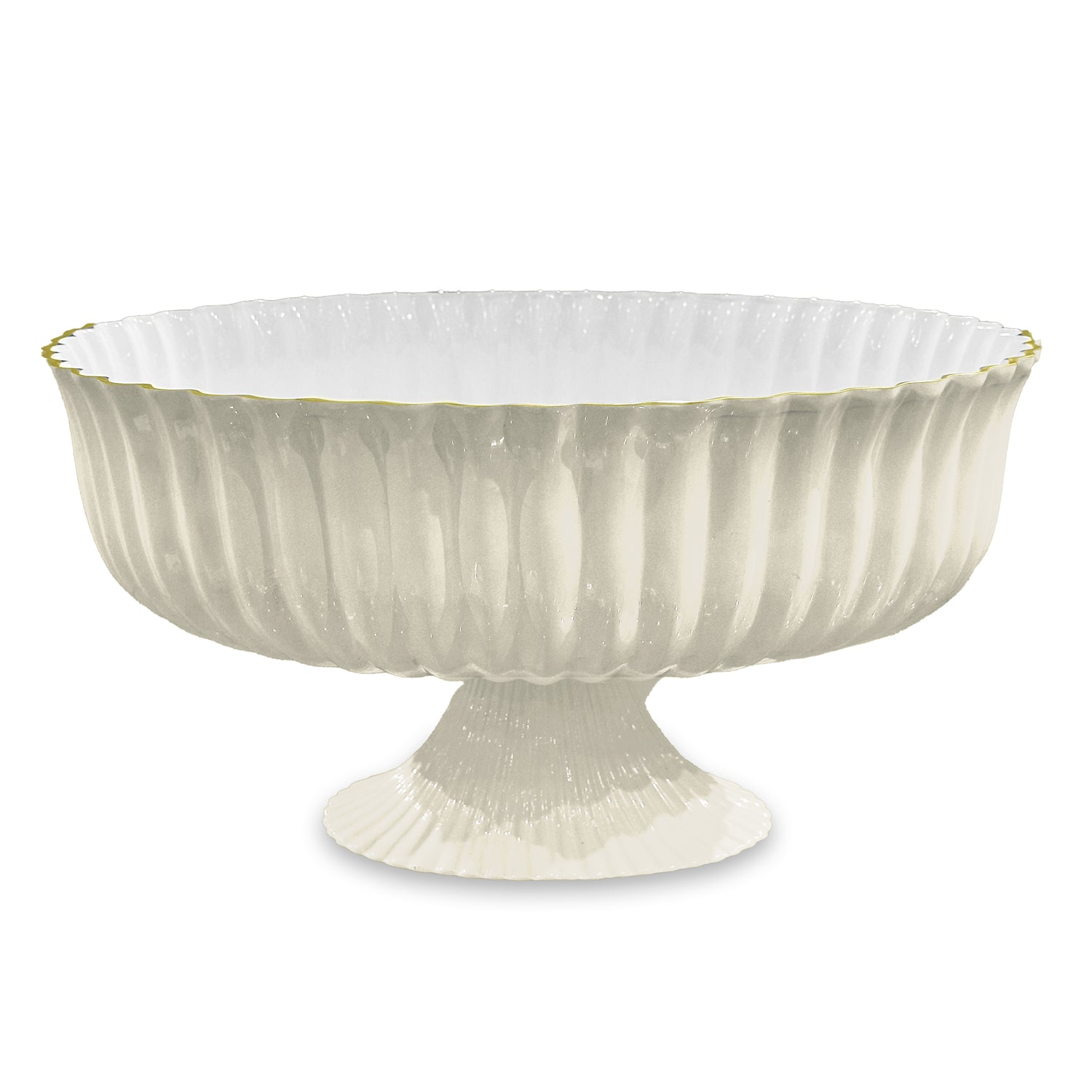 Beatriz Ball Serveware Beatriz Ball ENCANTO Vienna Large Centerpiece/Punchbowl (Cream and White)