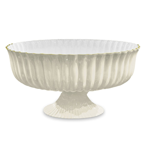 Beatriz Ball Serveware Beatriz Ball ENCANTO Vienna Large Centerpiece/Punchbowl (Cream and White)