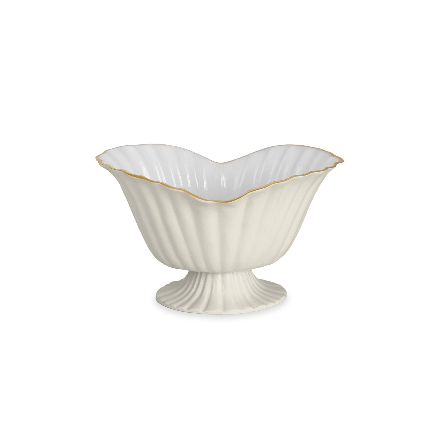 Beatriz Ball Servware Beatriz Ball ENCANTO Vienna Medium Grissini Pedestal Cream and white
