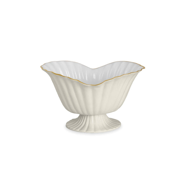 Beatriz Ball Servware Beatriz Ball ENCANTO Vienna Medium Grissini Pedestal Cream and white