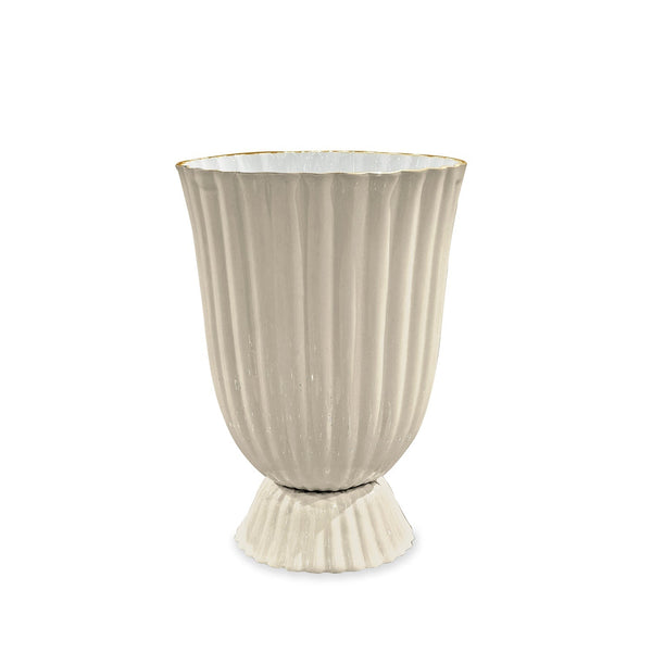 Beatriz Ball Serveware Beatriz Ball ENCANTO Vienna Medium Vase (Cream and White)