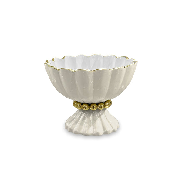 Beatriz Ball Serveware Beatriz Ball ENCANTO Vienna Mini Pedestal with Spoon (Cream and White)