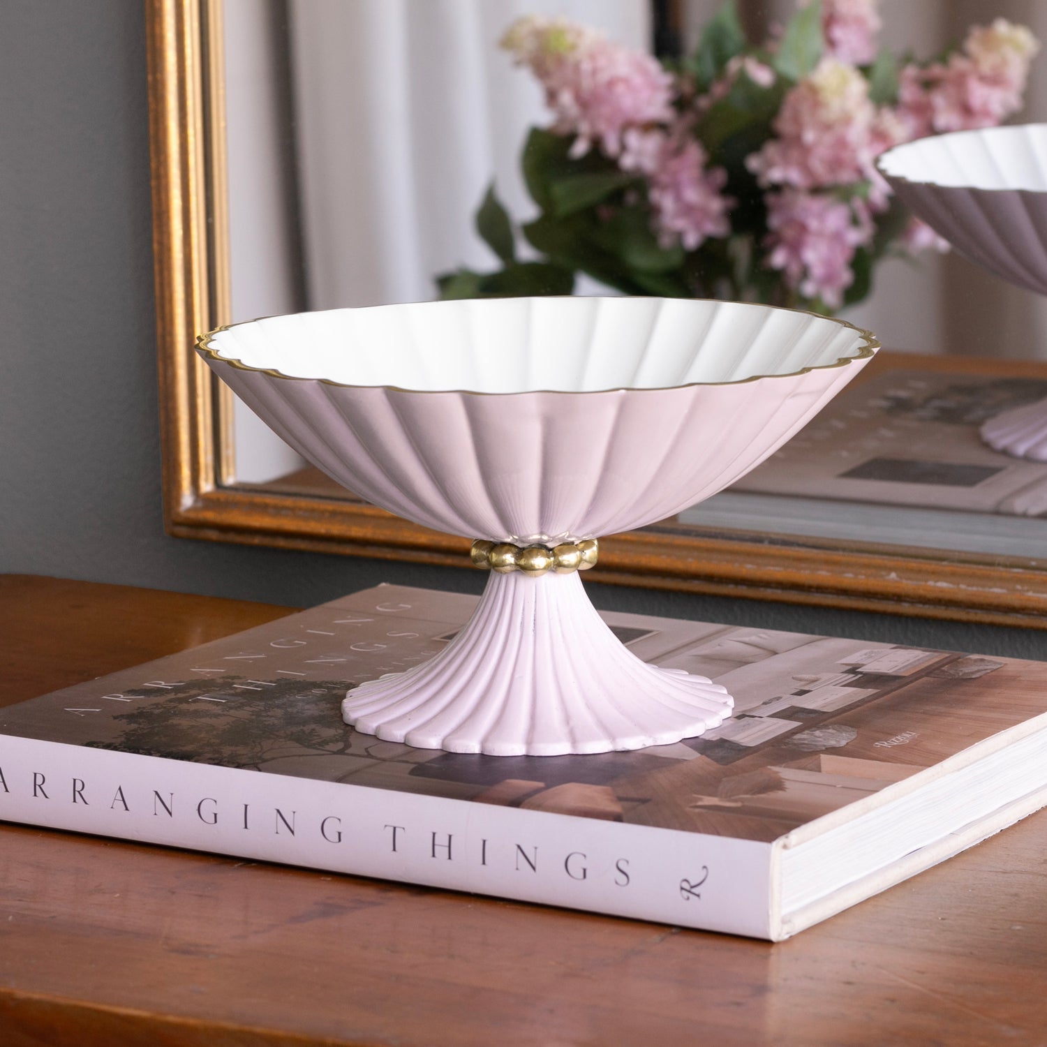 Beatriz Ball Serveware Beatriz Ball ENCANTO Vienna Small Pedestal (Camellia and White)