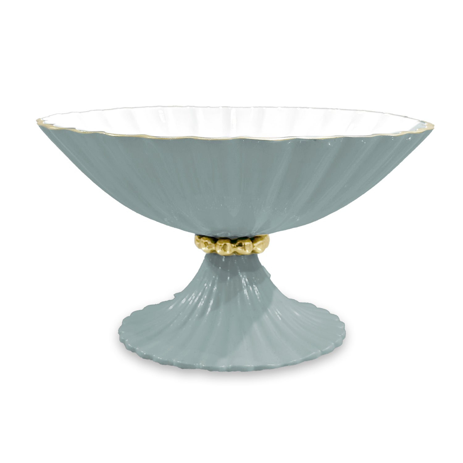 Beatriz Ball Serveware Beatriz Ball ENCANTO Vienna Small Pedestal (Slate and White)