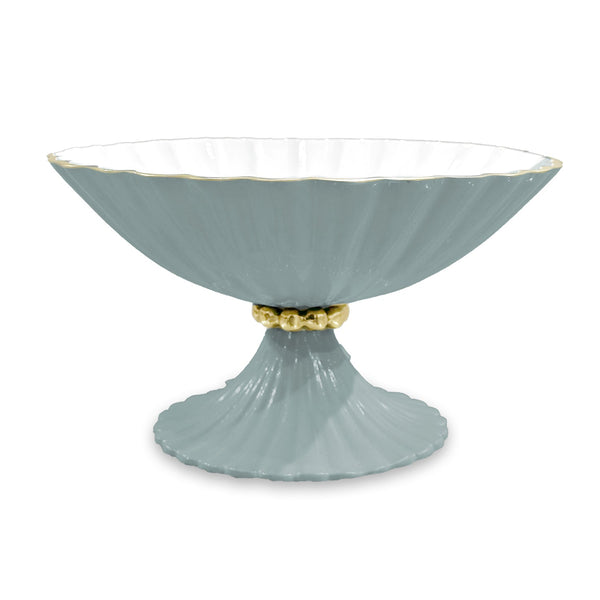 Beatriz Ball Serveware Beatriz Ball ENCANTO Vienna Small Pedestal (Slate and White)