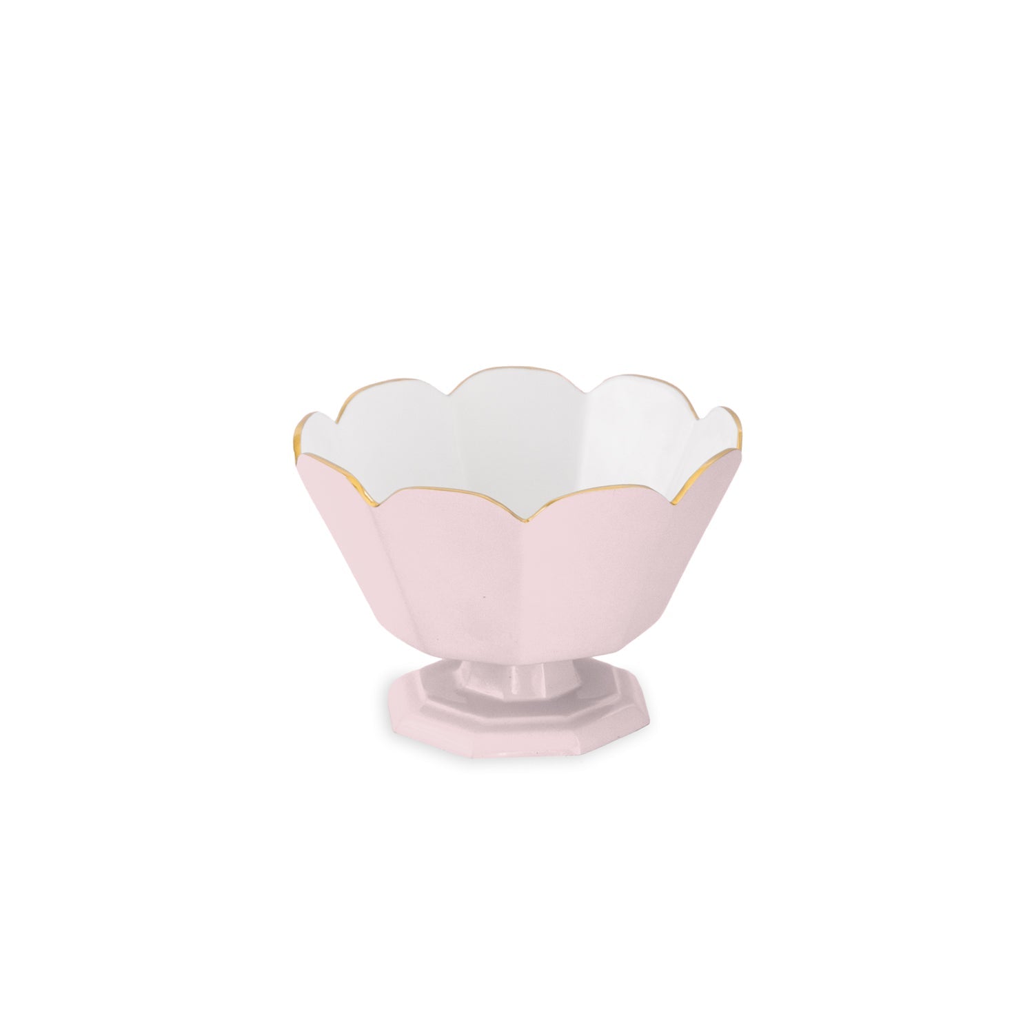 Beatriz Ball Servware Beatriz Ball ENCANTO Vintage Faceted Pedestal Camellia and White
