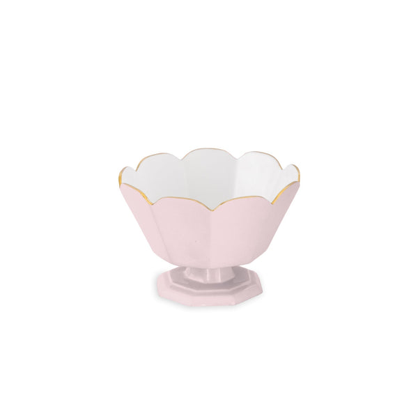 Beatriz Ball Servware Beatriz Ball ENCANTO Vintage Faceted Pedestal Camellia and White
