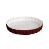 Beatriz Ball Giftware Beatriz Ball ENCANTO Vintage Fluted Round Tray (Bordeaux and White)