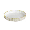 Beatriz Ball Serveware Beatriz Ball ENCANTO Vintage Fluted Round Tray (Cream and White)