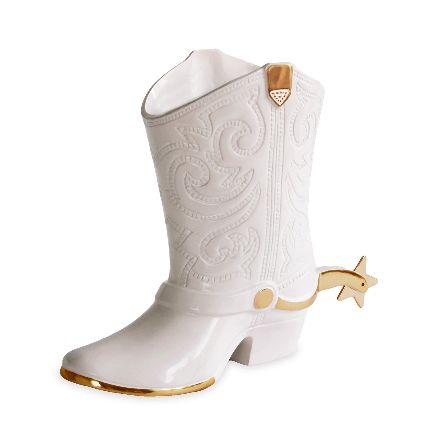 Beatriz Ball Giftware Beatriz Ball ENCANTO Western Cowboy Boot Wine Bucket (Cream)