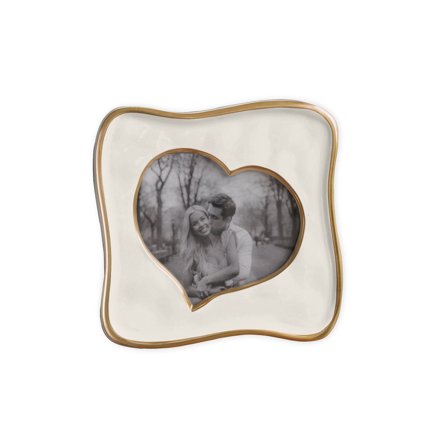 Beatriz Ball Serveware Beatriz Ball FRAME Encanto Curved Heart 5 x 5 (Cream)