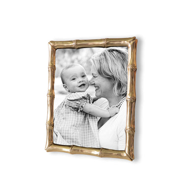 Beatriz Ball Picture Frames Beatriz Ball FRAME Sierra Modern Bamboo 8 x 10 Frame (Gold)