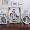 Beatriz Ball Picture Frames Beatriz Ball FRAME Sierra Modern Bamboo 8 x 10 Frame (Gold)