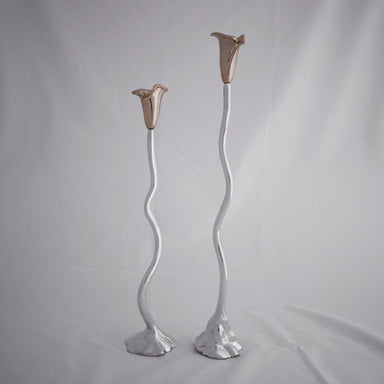 Beatriz Ball Giftware Beatriz Ball GARDEN Tulip Candlestick Holder 19" with Gold Tulip