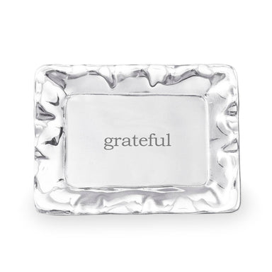 Beatriz Ball Giftware Beatriz Ball GIFTABLES Vento Rectangular Engraved Tray "grateful"