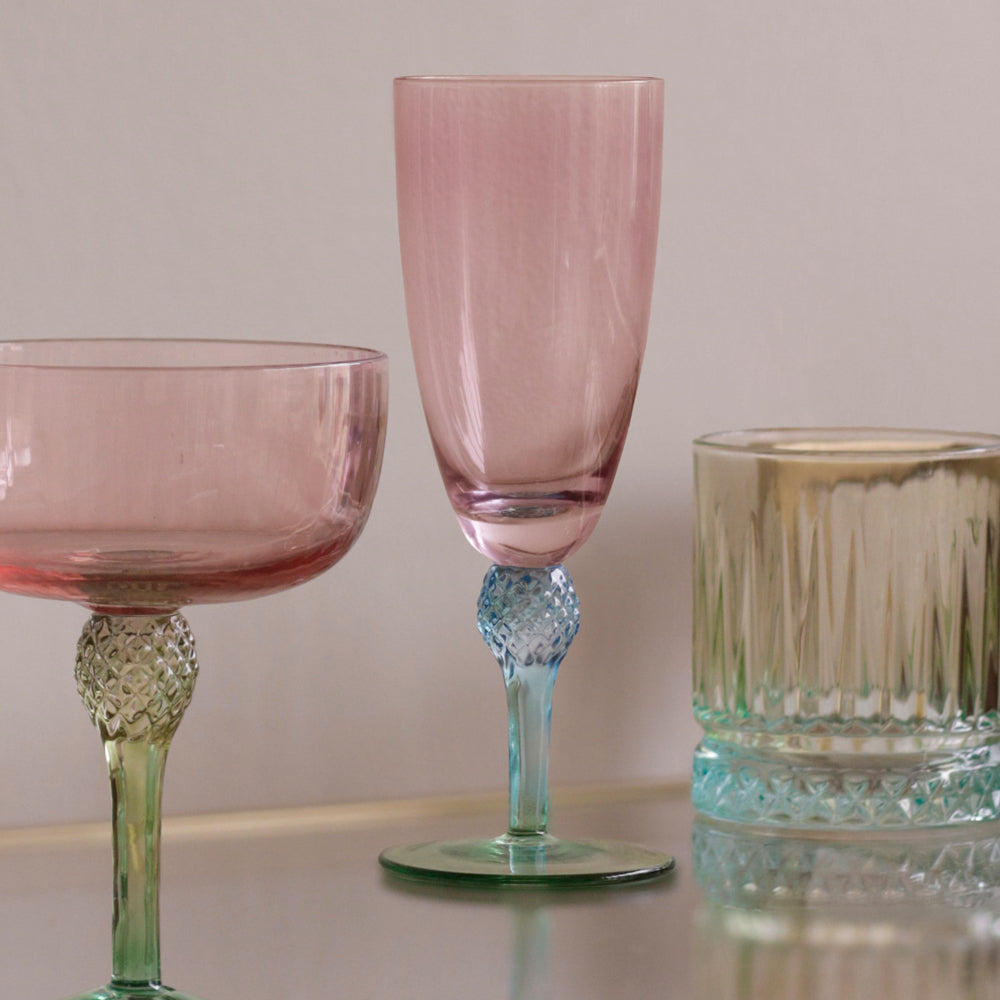 Beatriz Ball Serveware Beatriz Ball GLASS Aquarelle Flute Set of 4 (Multi)