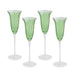 Beatriz Ball Giftware Beatriz Ball GLASS Blossom Champagne Flute Set of 4 (Green)