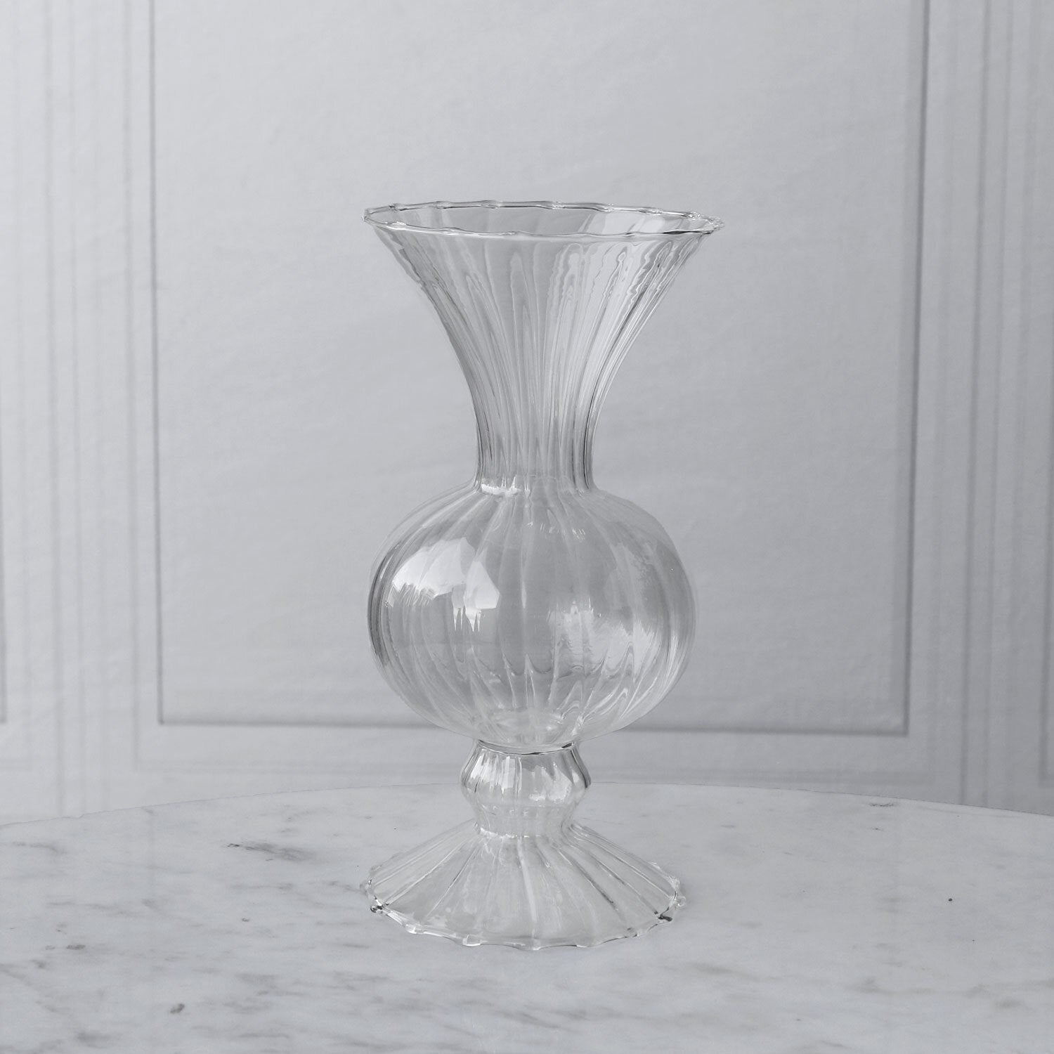 Beatriz Ball Giftware Beatriz Ball GLASS Cambridge Flora Flower Vase Set of 2 (Clear)