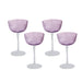 Beatriz Ball Giftware Beatriz Ball GLASS Celine Coupe Set of 4 (Purple)