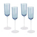 Beatriz Ball Giftware Beatriz Ball GLASS Celine Flutes Set of 4 (Aqua)