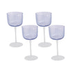Beatriz Ball Giftware Beatriz Ball GLASS Celine Wine Set of 4 (Blue)