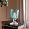 Beatriz Ball Home Decor Beatriz Ball GLASS Eclat Small Hurricane Pale Blue & Clear