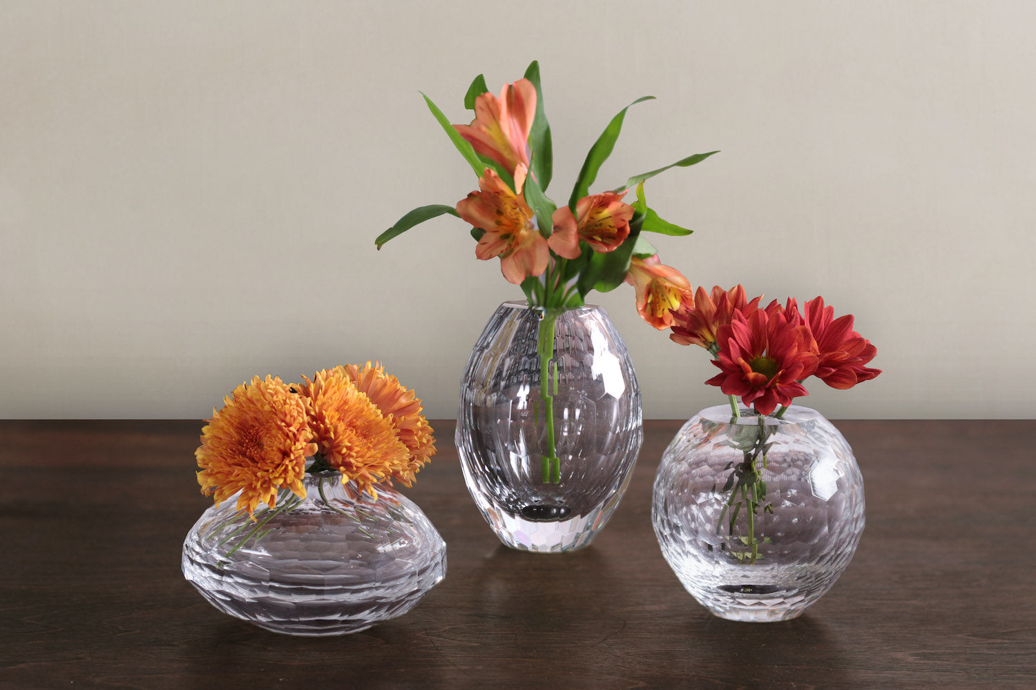 Beatriz Ball Giftware Beatriz Ball Glass Faceted Teardrop Bud Vase Clear