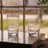 Beatriz Ball Serveware Beatriz Ball GLASS Fern with Dots Tumbler Set of 4 (Clear)