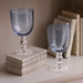 Beatriz Ball Serveware Beatriz Ball GLASS French Swirl All Purpose Set of 4 (Blue)
