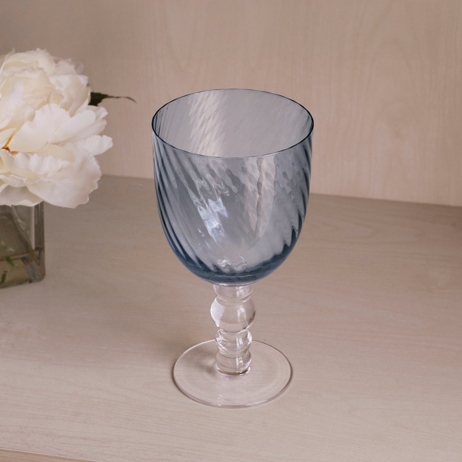 Beatriz Ball Serveware Beatriz Ball GLASS French Swirl All Purpose Set of 4 (Blue)
