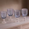 Beatriz Ball Serveware Beatriz Ball GLASS French Swirl All Purpose Set of 4 (Blue)