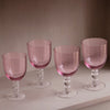 Beatriz Ball Serveware Beatriz Ball GLASS French Swirl All Purpose Set of 4 (Pink)