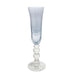 Beatriz Ball Serveware Beatriz Ball GLASS French Swirl Champagne Flute Set of 4 (Blue)